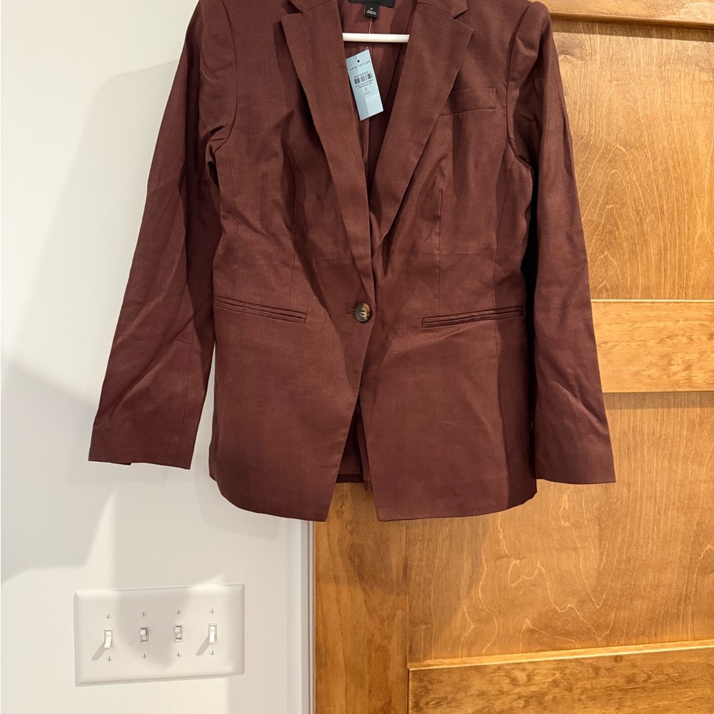 Ann Taylor Brown Blazer and Pants (suit)